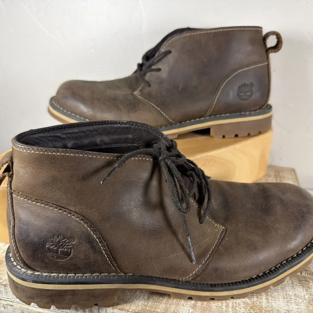 Timberland Ortholite Waterproof Chukka Boots Men's Size 9 Brown